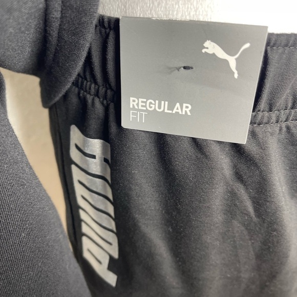 NWT 2 Piece Black Puma Hoodie XLG Shorts Pockets LG Gift Ready Active Wear - Picture 10 of 14